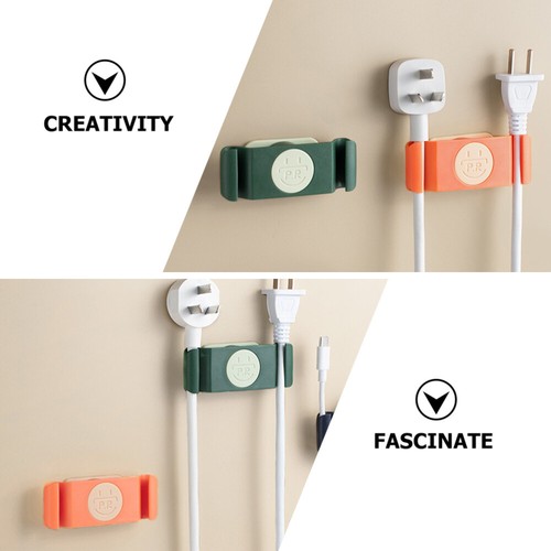 4 Pcs Rotary Storage Device Organizer for Charging Cords Holder Nightstand - Afbeelding 11 van 12
