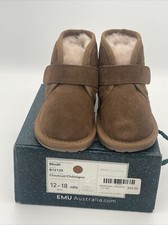 Emu Australian Sheepskin Boots Age 12-18 Months Mindil Chesnut CS3 New