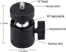 Mini Tripod Ball Head Swivel Mount Ballhead Adapter HTC Vive Base Station Index