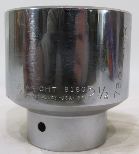 Wright 1" Drive 2-1/2" Socket #8180 USA~ 12-Point