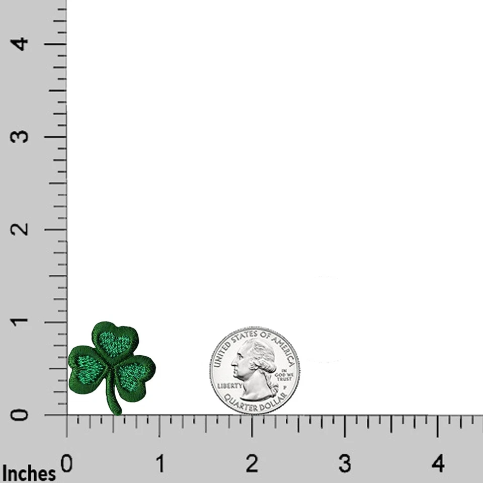 Shamrock Patches (10-Pack) St. Patrick's Day Embroidered Iron On Applique - Image 2 of 4