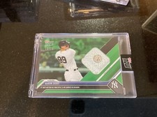 2023 Topps Now Aaron Judge Authentic Game Used  Base Relic 904b /75 Green