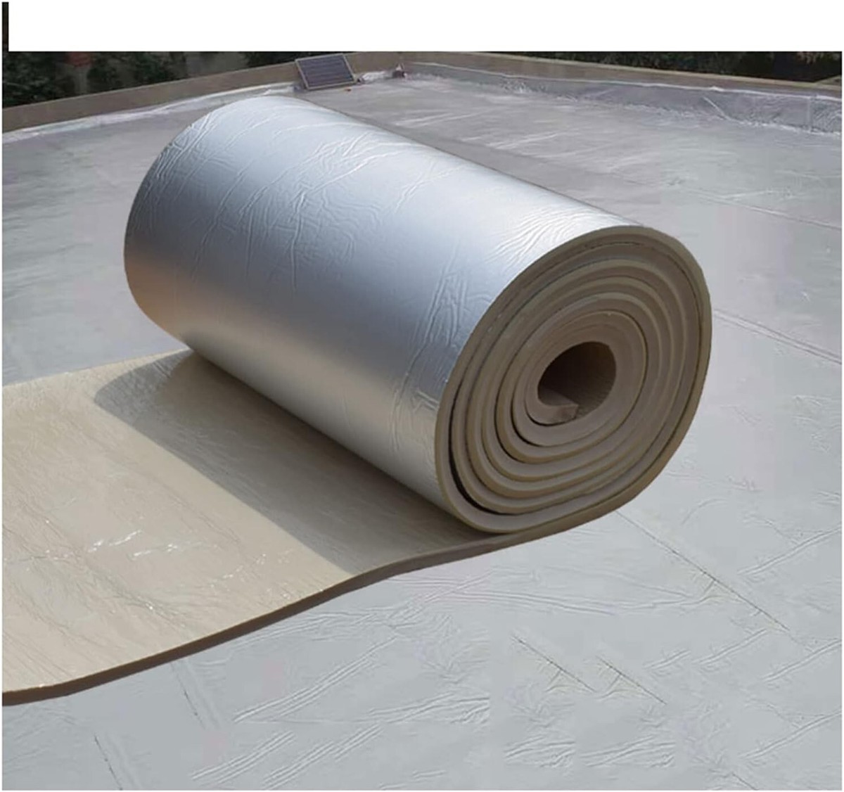 Silver Aluminum Foam Deadener 48" X 100" Automotive Sound Deadening Mat Heat Noise Barrier 427336 - Foto 3