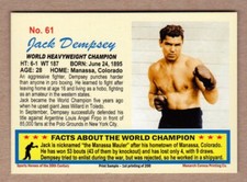 Jack Dempsey Heavyweight Boxing Champ, 20th Century #61 / NM+ cond.