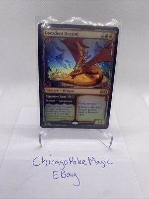 1x Decadent Dragon   Expensive Taste WOE MTG 287 FOIL SHOWCASE RARE M/NM 1x