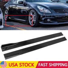 For Infiniti G35 Coupe 2003-2008 Gloss Black 78.7 Side Skirts Splitter Spoiler