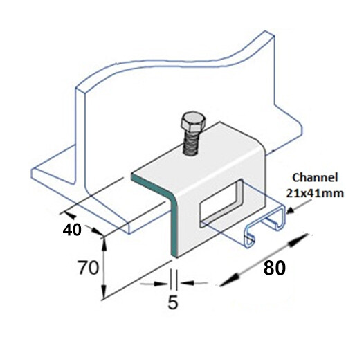 21mm Window Bracket (Type P1796A) x 20 Quantity