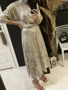 light silver sequin skirt