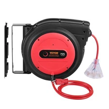 Retractable Extension Cord Reel Power Cord Reel 75FT 14AWG/3C SJTOW