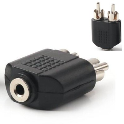 Xcaliber 3.5mm Stereo Jack Plug to Dual RCA Jack Sockets Each Xcaliber 3.5mm Stereo Jack Plug to Dual RCA Jack Sockets Each