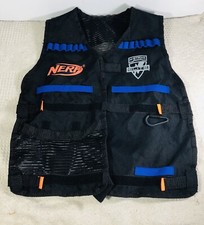 Black Nerf Tactical Elite Vest N Strike Series Kids One Size