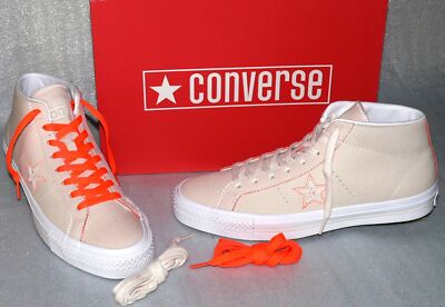 Converse 15520C ONE STAR PRO MID Canvas Schuhe Sneaker Boots 45 46 Natural Weiß