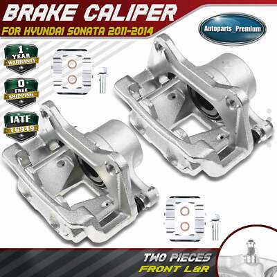 2x Disc Brake Caliper for Hyundai Sonata 2011 2012 2013 2014 Front Left ...