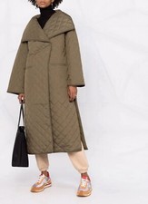 Toteme Annecy Olive Green Puffer Jacket Coat Xs Oversized Quiet Luxury