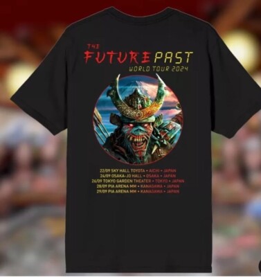 新品！IRON MAIDEN 2024年ワールドツアーTシャツ Mサイズ 2024 OFFICIAL IRON MAIDEN SHIRT MEDIUM FUTURE PAST TOUR JAPAN