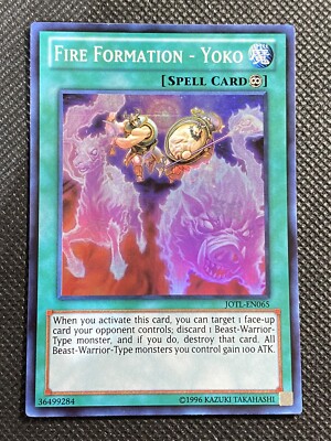 YuGiOh! Fire Formation - Yoko JOTL-EN065 Super Rare Unlimited Edition LP