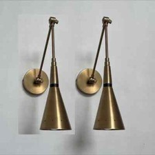 Pair of Antique Brass Wall Sconces Perfect Christmas Gift Ideas for Home Decor