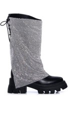 BLOOMFIELD RHINSTONE CRYSTAL BLONG CHAINMAIL BOOT