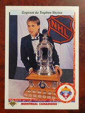 1990 Upper Deck FRENCH PARALLEL RARE Patrick Roy Vezina Montreal Canadiens #207