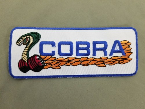 Cobra Embroidered Iron On Automotive Patch