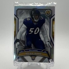Topps 2025 Resurgence Adisa Isaac RC #109 Refractor Baltimore Ravens Rookie Card. rookie card picture