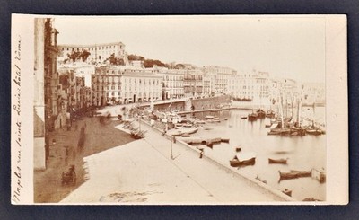 Napoli Neapel Naples Panorama Italien Italy Italia CDV photo 1869