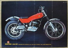 MONTESA COTA 247 Foglietto Specifiche Vendita Moto Anni 70 Rif 21M-9