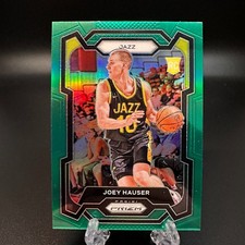 2023-24 Panini Prizm Joey Hauser Green Prizm RC #293 Utah Jazz