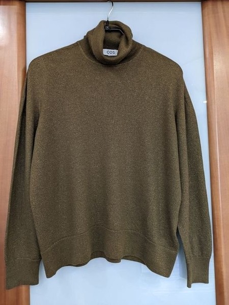 Women COS Sweater Brown Wool 38
