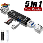 USB 2.0 Multifunzione 5 in 1 Micro USB / Type C / Lettore di Schede SD TF OTG