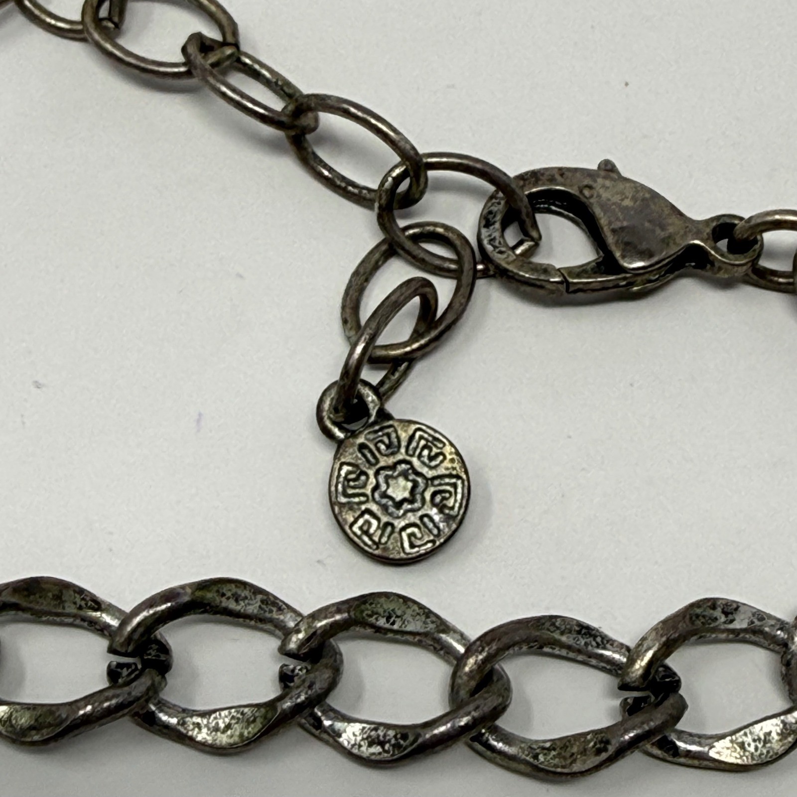 Ruby Rd Chunky Statement Necklace Silver Tone Pin… - image 5