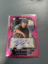 Ryan Jennings - AUTO - Pink Laser - 2022 Panini Prizm Draft 128