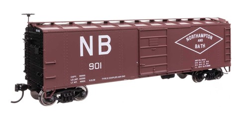 41064 Walthers HO 40' vagón de carga de acero con extremos Murphy Northampton y baño #922 | Zustand: New