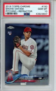 Shohei Ohtani 2018 Topps Chrome #150 Refractor (Pitching