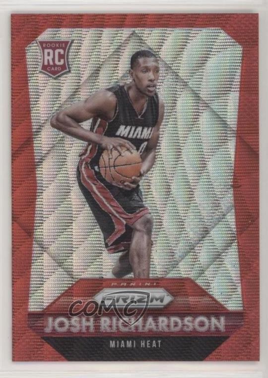 2015-16 Panini Prizm Rookies Ruby Wave Prizm 211/350 Josh Richardson #317 8ww