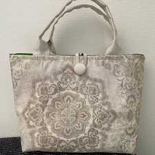 Remade tote bag Platinum band Handmade