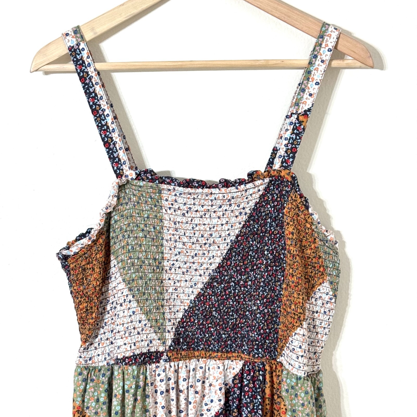 Universal Thread Patchwork Maxi Dress XL Floral S… - image 2