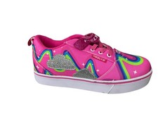 Heelys Girls Sneaker Pro 20 X2 HE101187 Roller Shoes Pink Rainbow Cloud Size 6