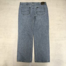 Lee Jeans Mens W36 L29 Blue Denim Regular Straight Zip Fly Western Cowboy