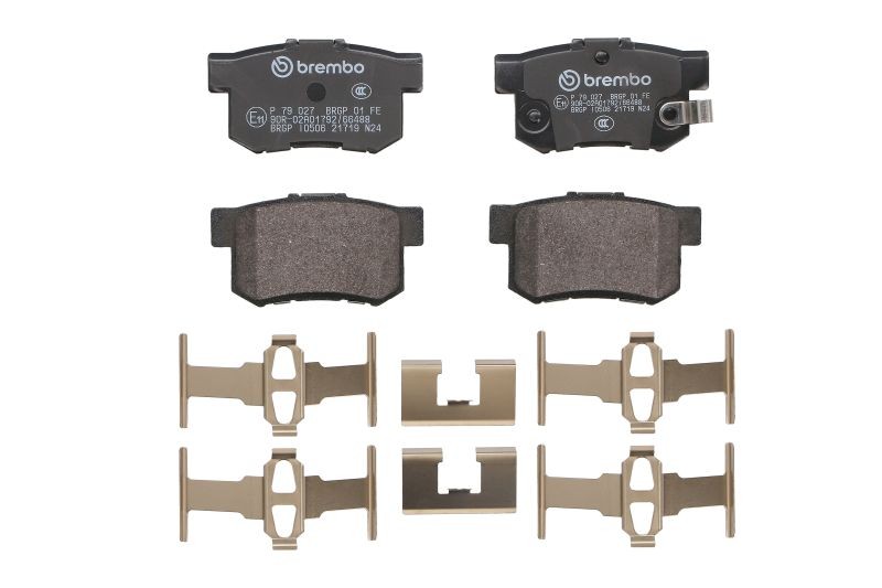 BREMBO P 79 027 Bremsbeläge Hinten für SX4 Sedici Swift Civic - Bild 7