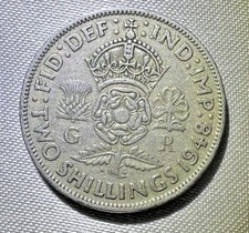 Great Britain Coin Lot (1948 - 1979) Pence and New Pence QEII, 2 Shilling Geo.VI