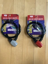 1/2" THICK Steel Cable Bike Lock Keyed 29" Cable with High Security Lock +2 Keys