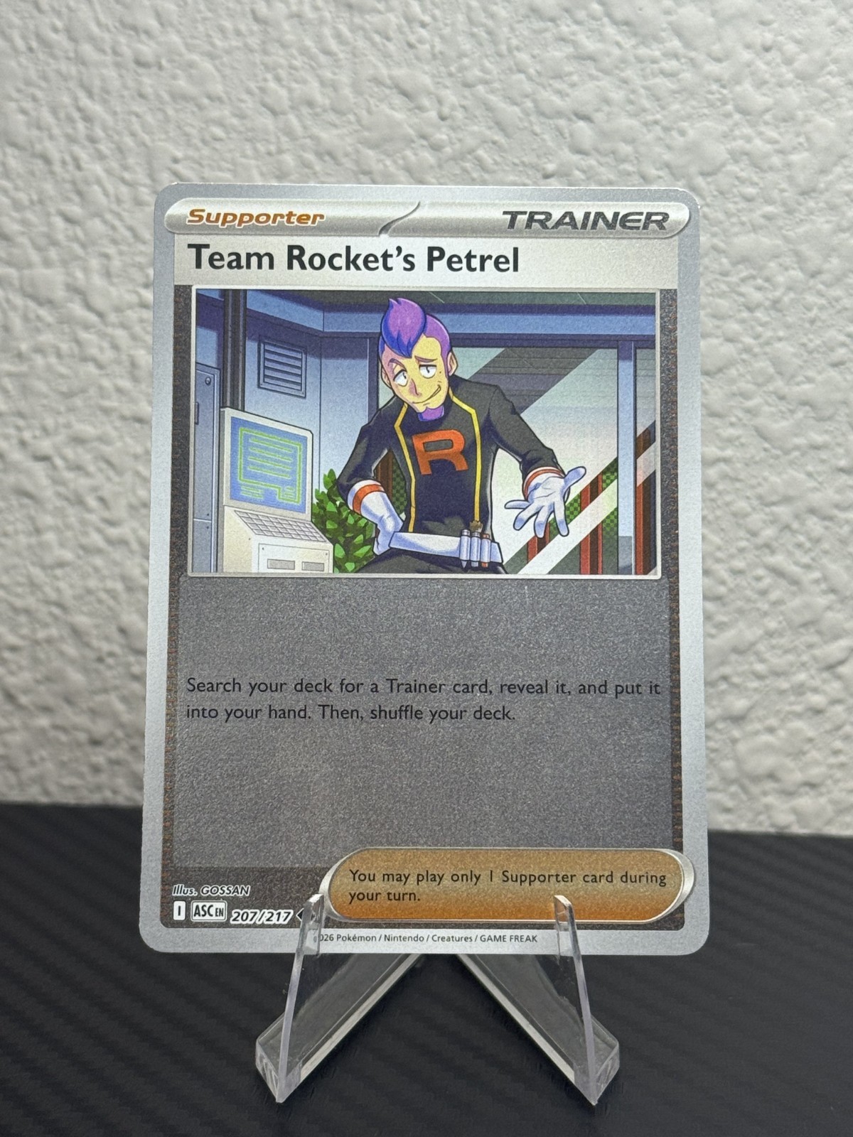 Pokemon TCG - Team Rocket's Petrel - Reverse Holo 207/217 Ascended Heroes
