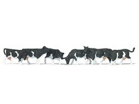 Preiser 79228 - Figuren KüHe Schwarz Gefleckt - Spur N - Neu