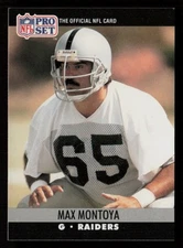 Max Montoya 1990 Pro Set #547 Los Angeles Raiders