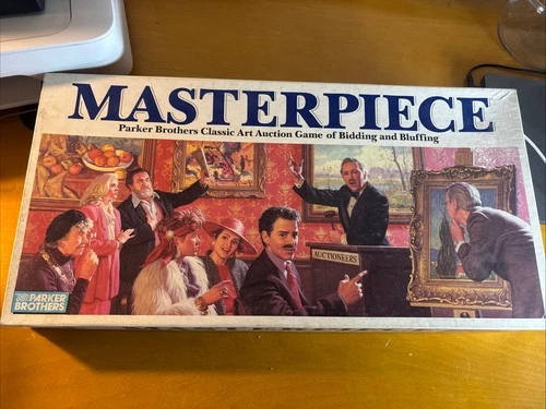 Masterpiece Art Auction Game Vintage 1970 Parker Brothers Board Game