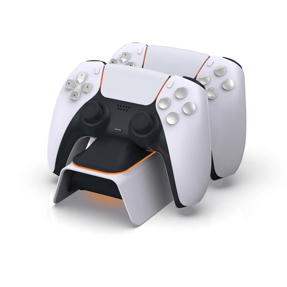 Station de charge manette PS5 blanche : dites adieu aux câbles emmêlés USB-C