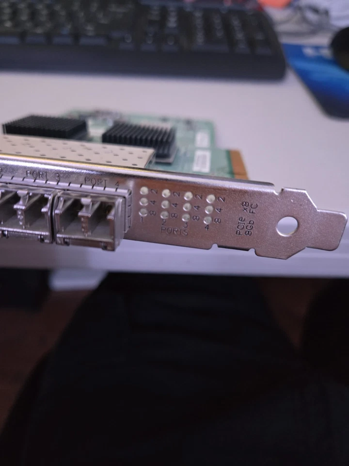 Q-Logic 8GB PCi-E Quad PO Host Bus Adapter, 4 Port - Green - Image 2 of 3