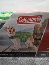 Coleman Dog Flotation Vest Up To 85 lbs High Visibility Water Safety Size Large