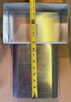 10x6  to 6'' Oval Wall Stack Head HVAC Duct Boot Galvanized